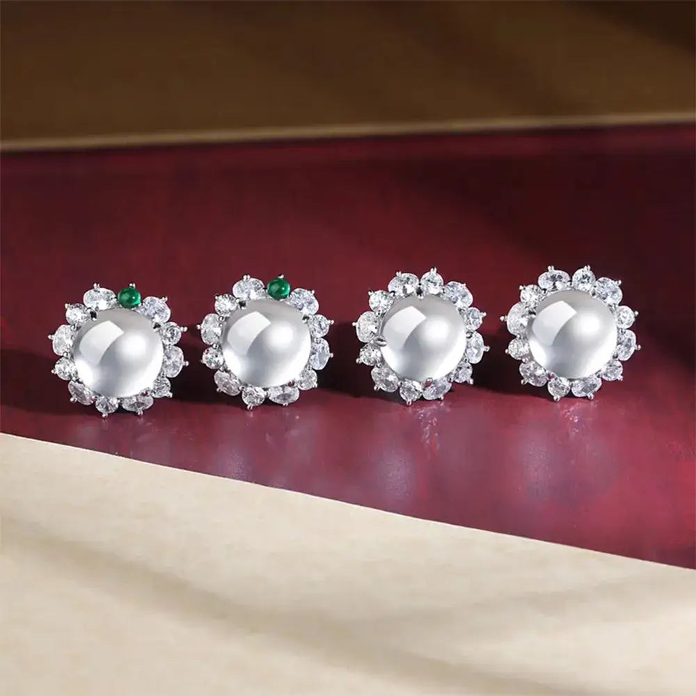 Albite Jade Earring Studs