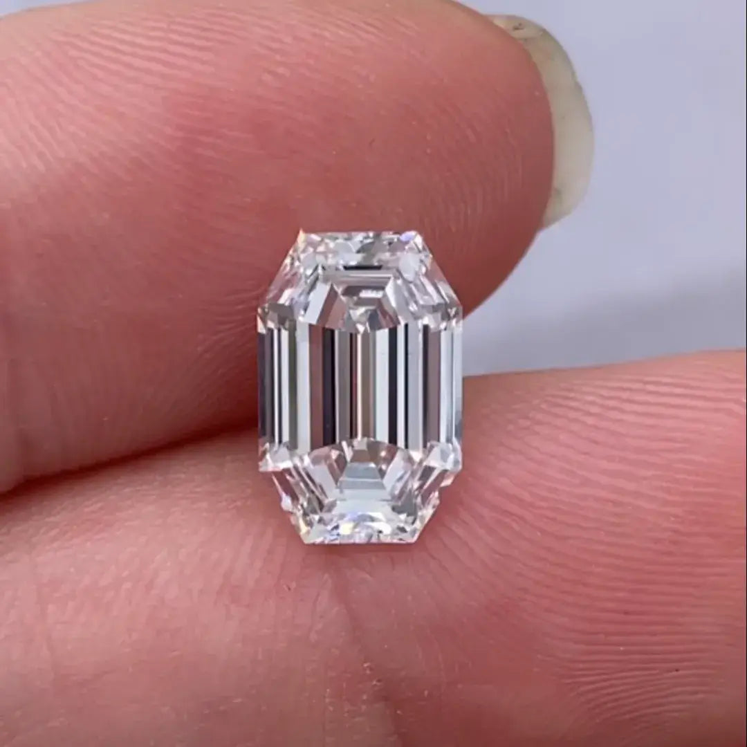 Carat Old Mine Emerald Cut Lab Grown Diamond – NOZBO JEWELRY