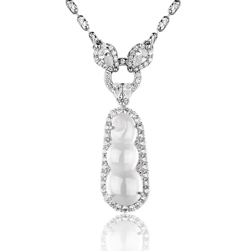 Albite Jade Pendant Necklace