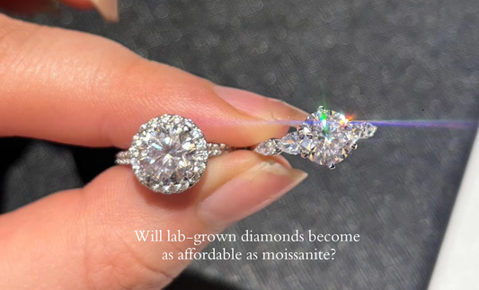 Will lab-grown diamonds become as affordable as moissanite?