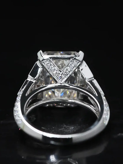 16 Carat Emerald Cut Lab Grown Diamond Luxury Ring