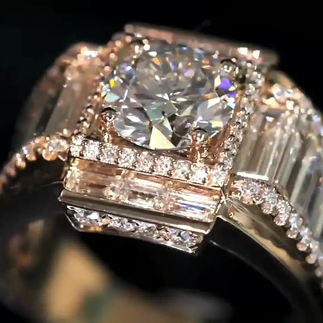 2ct Ultimate Luxury Men's Ring Round Cut Lab-Grown Diamond Ring for Him