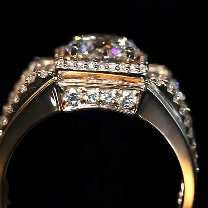 2ct Ultimate Luxury Men's Ring Round Cut Lab-Grown Diamond Ring for Him