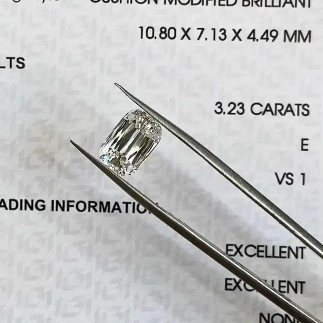 3.23 Carat Criss Cut Lab-Grown Diamond
