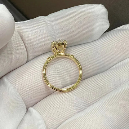 3 Carat Oval Cut Lab Diamond Engagement Ring