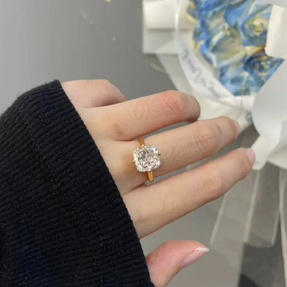 5 Carat Cushion Lab Grown Diamond Ring