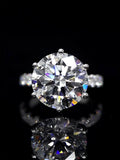 8 carat Lab Diamond Pave Ring 18K Gold