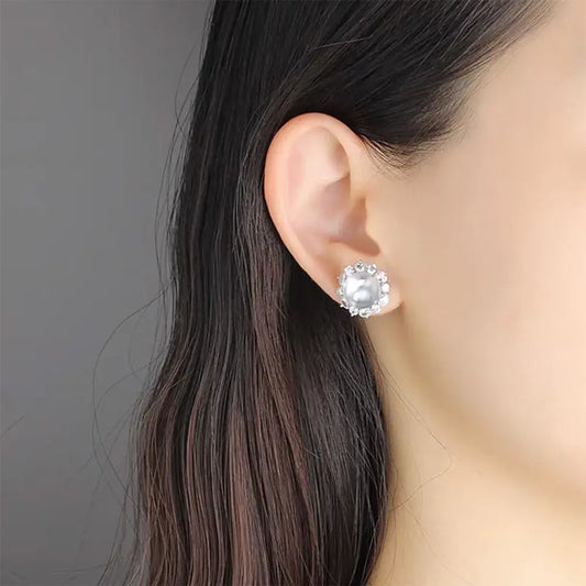Albite Jade Earring Studs 925 Silver