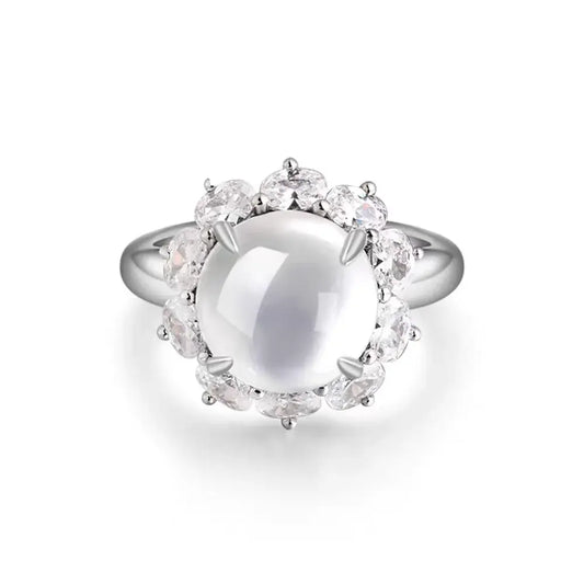 Albite Jade Adjustable Ring