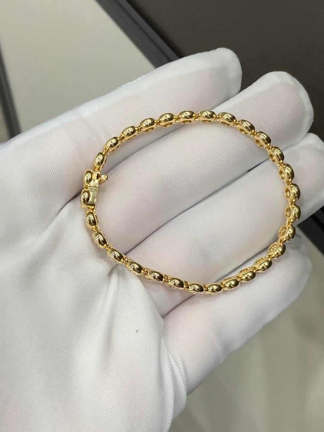 Bezel Round Lab Grown Diamond Tennis Bracelet