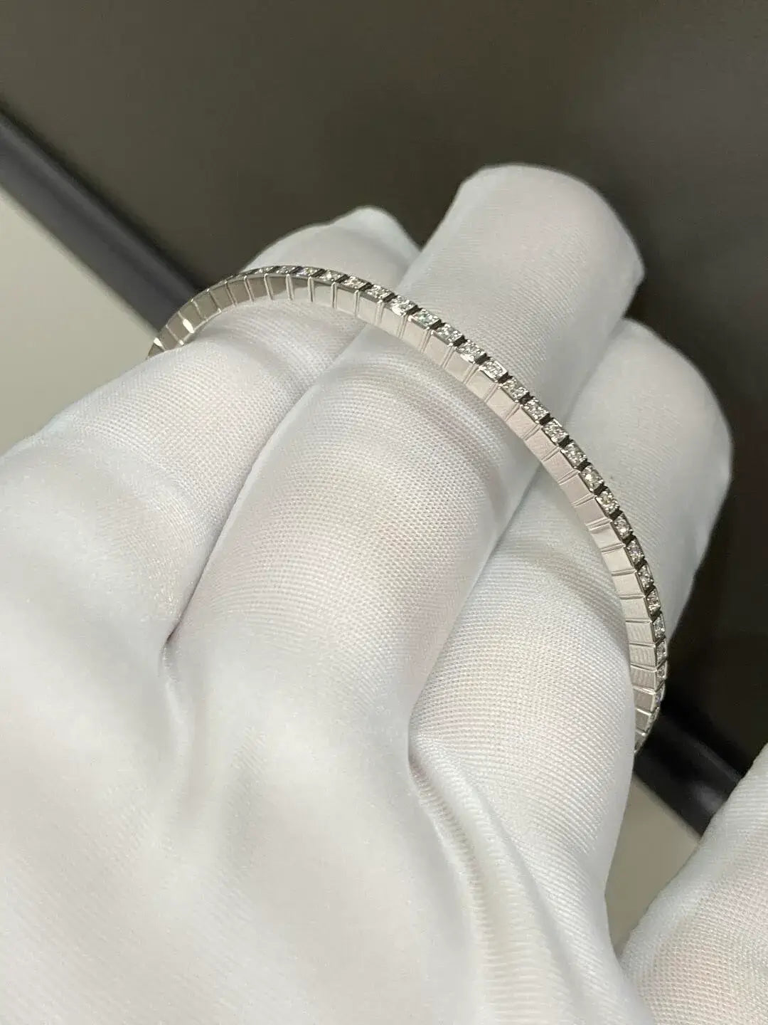 Full Round Lab Grown Diamond Bangle