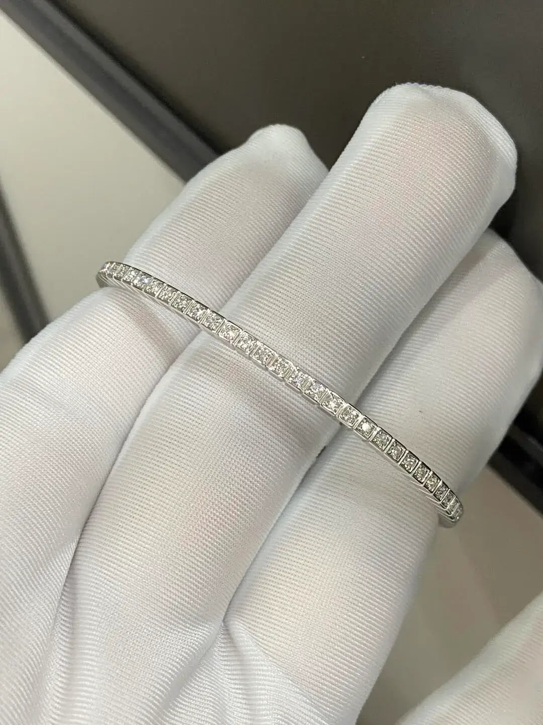 Full Round Lab Grown Diamond Bangle