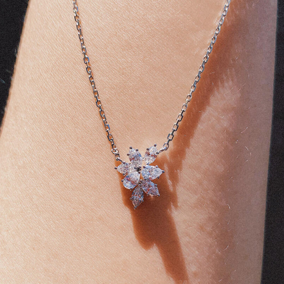 Marquise and Pear Lab Grown Diamond Necklace