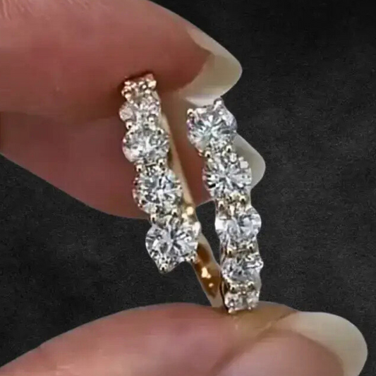 Open Wrap Round Cut Lab Diamond Ring Bypass Design