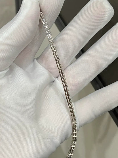 Round Lab Grown Diamond Tennis Bracelet
