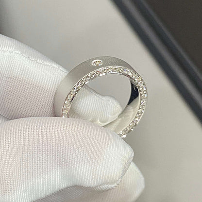 Unique Single-Row Men's Lab Diamond Wedding Ring