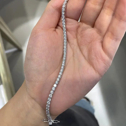 Each 0.1 Carat Lab Grown Diamond Tennis Bracelet