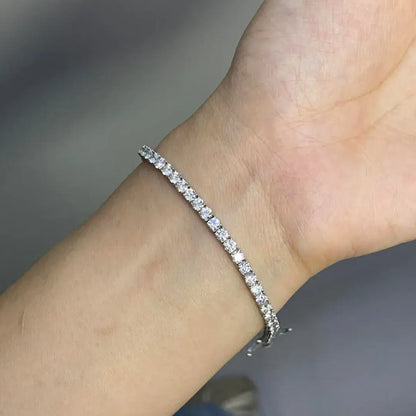 Each 0.1 Carat Lab Grown Diamond Tennis Bracelet