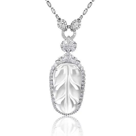 Albite Jade Pendant Necklace