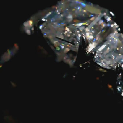 Vintage 1.5 Carat Asscher Cut Lab Grown Diamond Ring