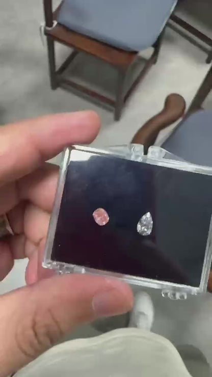 0.649 Carat Cushion Cut Pink Lab-Grown Diamond