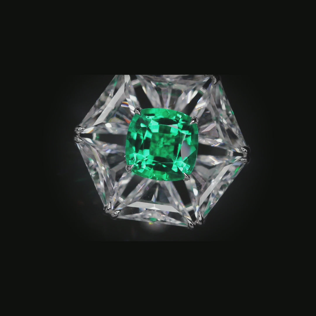 Qtt Retro Lab Emerald Jewelry Sets